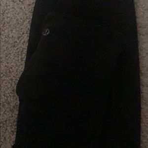 all black lulu lemon leggings, size 2.